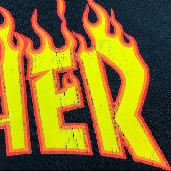 Thrasher Magazine Live To Skate, Skate Or Die Men’s Vintage Y2K Sports T-Shirt L - Picture 5 of 7